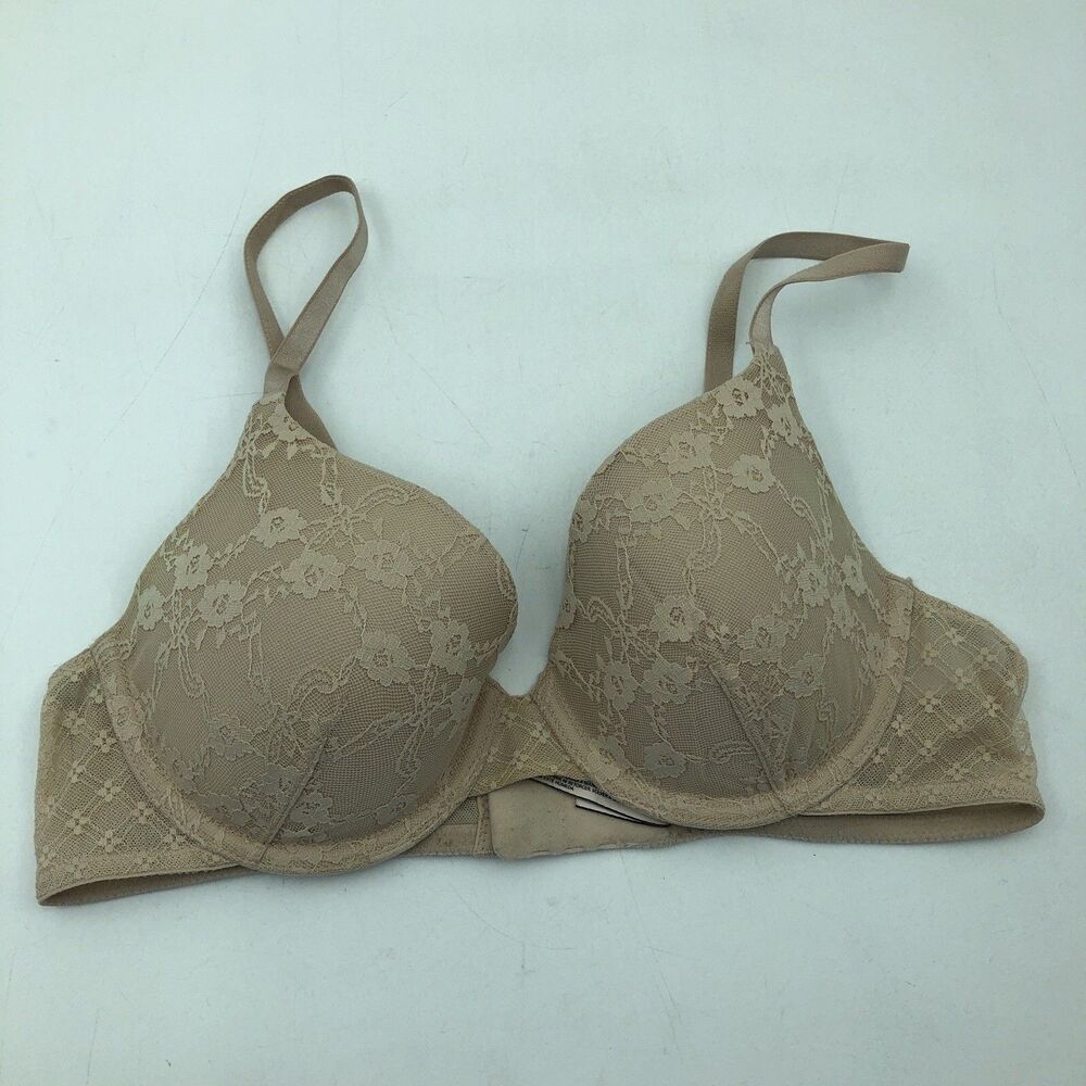 VICTORIA’S SECRET Women’s Nude Lined Perfect Coverage Bra 34B
